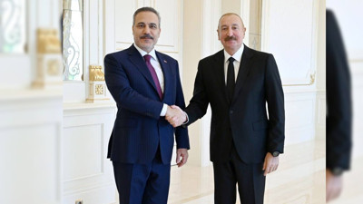 İlham Aliyev, Hakan Fidan'ı kabul etti