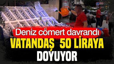 Deniz cömert davrandı: Vatandaş 50 liraya doyuyor