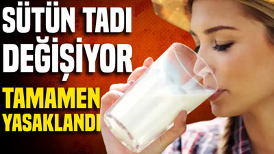 Sütün tadı değişiyor: Tamamen yasaklandı