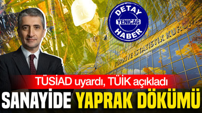 TÜSİAD uyardı, TÜİK açıkladı: Sanayide yaprak dökümü