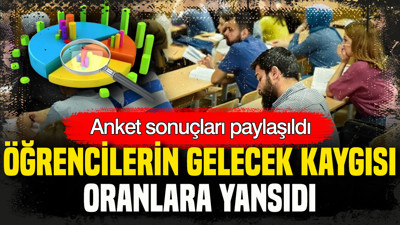 Anket sonuçları paylaşıldı: Öğrencilerin gelecek kaygısı oranlara yansıdı