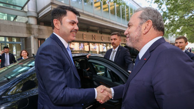 Bakan Kurum, Fransa Kalkınma Ajansı CEO'su Lecourtier ile görüştü