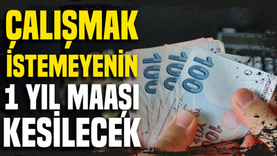 Çalışmak istemeyenin 1 yıl maaşı kesilecek: Sosyal yardımlarda yeni dönem
