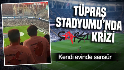 Tüpraş Stadyumu’nda 'çArşı' krizi: Beşiktaş taraftarına kendi evinde sansür