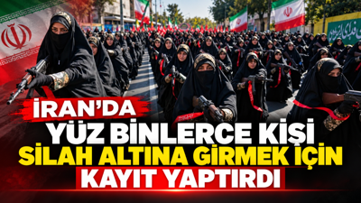 İran'da yüz binlerce kişi silah altına girmek için kayıt yaptırdı