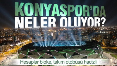 Konyaspor'da neler oluyor? Hesaplar bloke, takım otobüsü hacizli