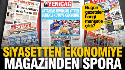 20 Eylül Cumartesi günü: Gazeteler hangi manşetle çıktı?