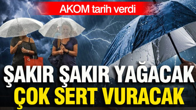 AKOM tarih verdi: Gök gürültülü sağanak yağış geliyor (20 Eylül 2026)