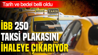 İBB 250 taksi plakasını ihaleye çıkarıyor: Tarih ve bedel belli oldu