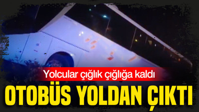 Otobüs yoldan çıktı: Yolcular çığlık çığlığa kaldı: Çok sayıda yaralı var