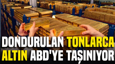 Dondurulan tonlarca altın ABD'ye taşınıyor: Satışına izin yok