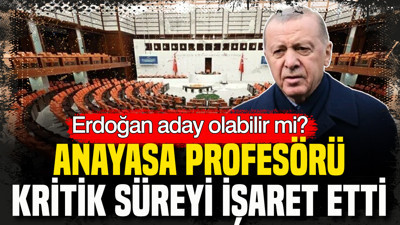 Erdoğan aday olabilir mi? Anayasa Profesörü kritik süreyi işaret etti