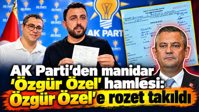 AK Parti’den kışkırtıcı ‘Özgür Özel’ hamlesi: Özel'e rozet taktılar