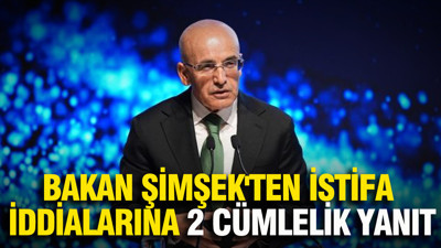Bakan Şimşek'ten İstifa iddialarına 2 cümlelik yanıt