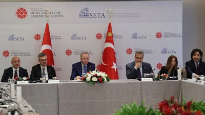 Erdoğan, ABD'li düşünce kuruluşu temsilcileriyle görüştü
