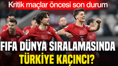 FIFA dünya sıralamasında Türkiye kaçıncı?