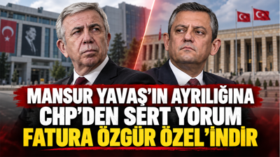 Mansur Yavaş’ın ayrılığına CHP'den sert yorum: “Fatura Özgür Özel’indir”