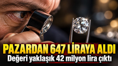 Pazardan 647 liraya aldı: Değeri yaklaşık 42 milyon lira çıktı