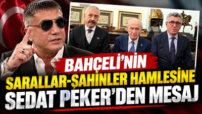 Bahçeli'nin Sarallar-Şahinler hamlesine Sedat Peker'den mesaj