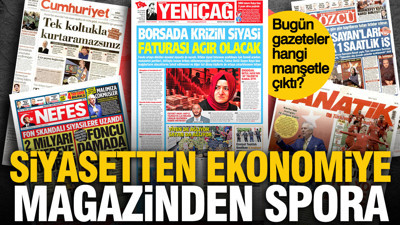 28 Eylül Pazartesi günü: Gazeteler hangi manşetle çıktı?