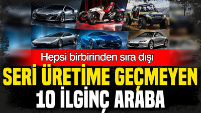 Hepsi birbirinden sıra dışı: Seri üretime geçmeyen 10 ilginç model