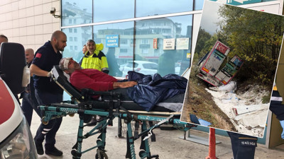 Şeker yüklü TIR kanala uçtu: Yağmur felaket getir