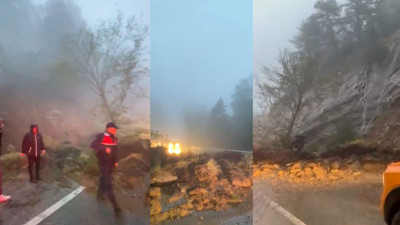 Uludağ’a gitmek isteyenler dikkat: Sağanak yağmur heyelana yol açtı