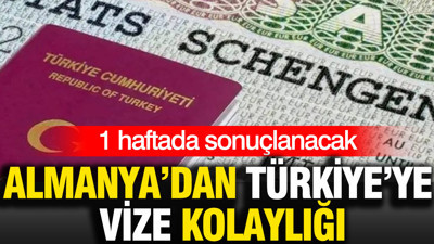 Almanya’dan Türkiye'ye vize kolaylığı: 1 haftada sonuçlanacak