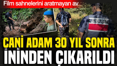 Artvin'de film sahnelerini aratmayan av: Cani adam 30 yıl sonra ininden çıkarıldı