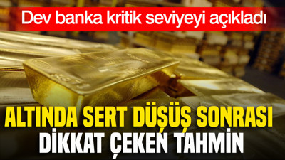 Altında sert düşüş sonrası dikkat çeken tahmin: Dev banka kritik seviyeyi açıkladı