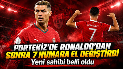 Portekiz'de Ronaldo'dan sonra 7 numara el değiştirdi: Yeni sahibi belli oldu