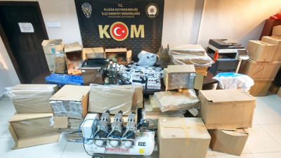 İzmir'de 5 milyon liralık kaçakçılık operasyonu: 15 şüpheliye adli işlem