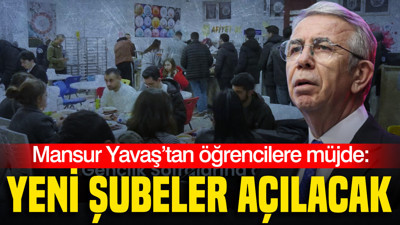 Mansur Yavaş’tan öğrencilere müjde: Yeni şubeler açılacak