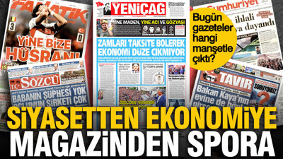 3 Ekim Cumartesi günü: Gazeteler hangi manşetle çıktı?