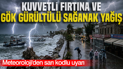 Meteoroloji'den sarı kodlu uyarı: Kuvvetli fırtına ve gök gürültülü sağanak yağış (3 Ekim 2026)
