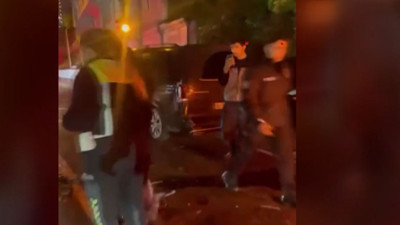 Ortaköy'de hatalı sollama dehşeti: Karşı şeride geçip kafa kafaya çarpıştı