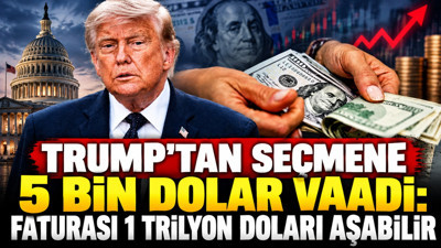 Trump'tan seçmene 5 bin dolar vaadi: Faturası 1 trilyon doları aşabilir