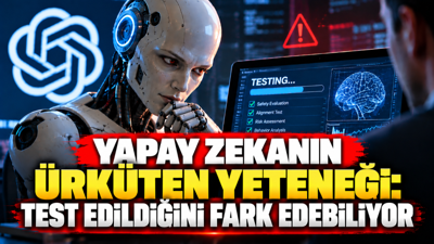 Yapay zekanın ürküten yeteneği: Test edildiğini fark edebiliyor