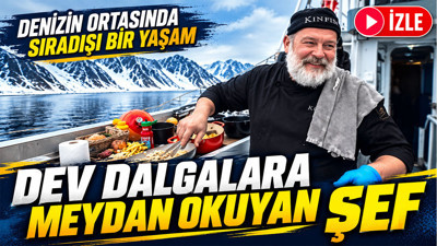 Denizin ortasında sıradışı yaşam: Uzun yol gemisinde fırtınaya rağmen hazırlanan sanat eseri tabaklar