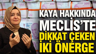Fatma Betül Sayan Kaya hakkında Meclis’te dikkat çeken iki önerge