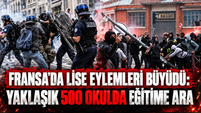 Fransa'da lise eylemleri büyüdü: Yaklaşık 500 okulda eğitime ara