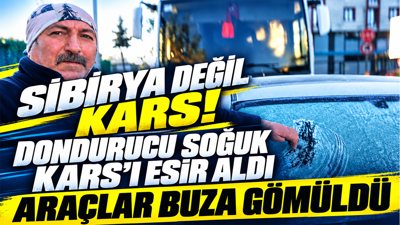 Kars'ta kışın ayak sesleri: Sıcaklık eksi 7 dereceye düştü