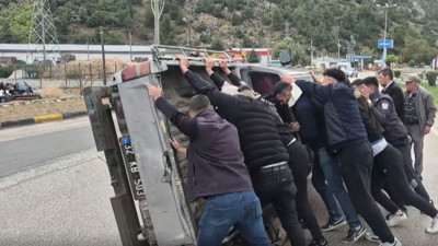 Kazayı görenler koştu: Isparta'da mucizevi kurtuluş