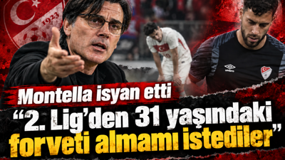 Montella isyan etti: '2. Lig'den 31 yaşındaki forveti almamı istediler'
