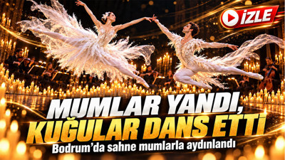 Mum ışığında bale büyüsü Bodrum'u mest etti: Candlelit Ballet/Golden Swan, Bodrum'da sahne aldı