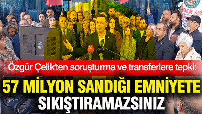 Özgür Çelik'ten soruşturma ve transferlere tepki: 57 milyon sandığı emniyete sıkıştıramazsınız