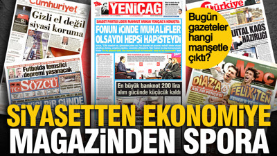 5 Ekim Pazartesi günü: Gazeteler hangi manşetle çıktı?
