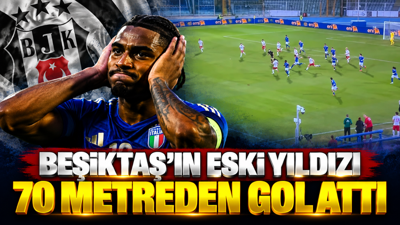 Beşiktaş'ın eski yıldızı 70 metreden gol attı