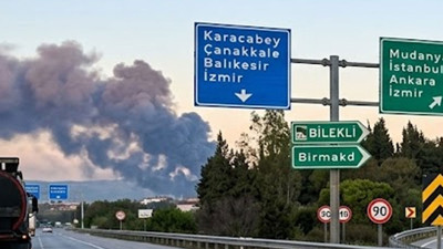 Bursa’da siyah dumanlar gökyüzünü kapladı: Kepçe ve tanker desteği istendi