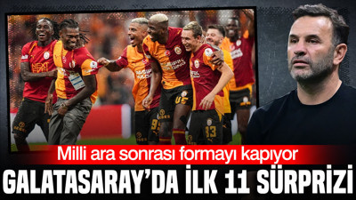 Galatasaray'da ilk 11 sürprizi: Milli ara sonrası formayı kapıyor